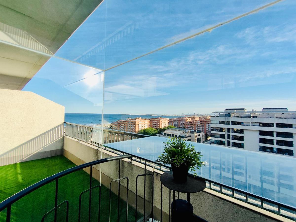 NON STRESS Ático Dúplex con vistas al MAR Valencia Exterior foto